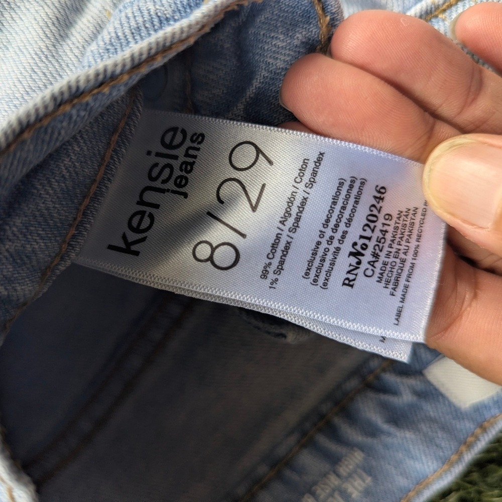 Kensie Jeans The Jessica High Rise Barrel Jeans Light Wash Blue Womens Size 8/29 - Picture 3 of 7